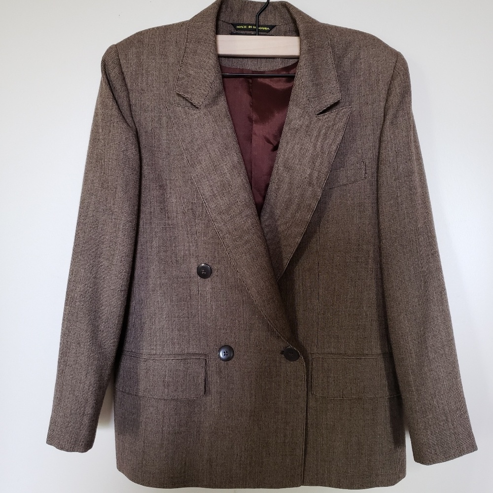 Vintage Designer 100% Wool Blazer